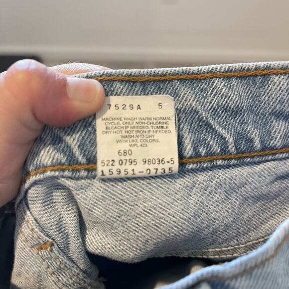 Vintage Levis 951 Jeans Womens 10 Short Relaxed Fit Tapered Leg USA 90s Denim - Picture 3 of 16